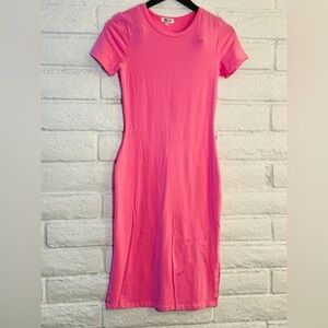 Heart Hips Pink Midi Dress